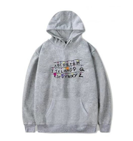 Fleece Pullover Hoodie for Men - Casual Stranger Things