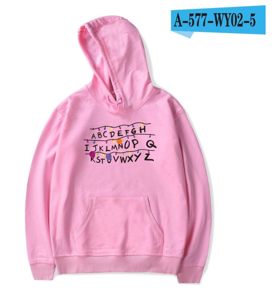 Fleece Pullover Hoodie for Men - Casual Stranger Things
