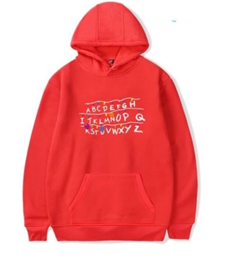 Fleece Pullover Hoodie for Men - Casual Stranger Things
