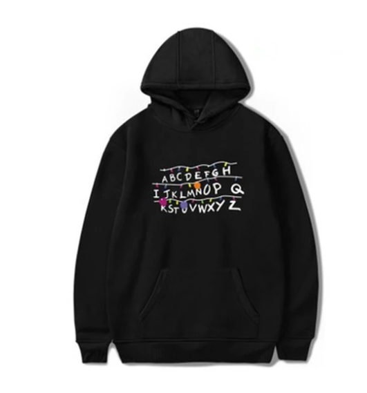 Fleece Pullover Hoodie for Men - Casual Stranger Things